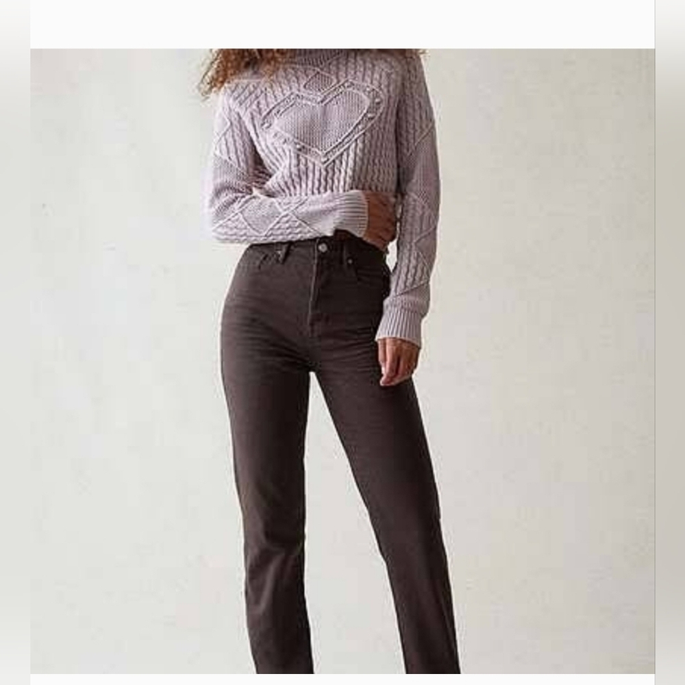 Pac Sun Brown Dad Jeans